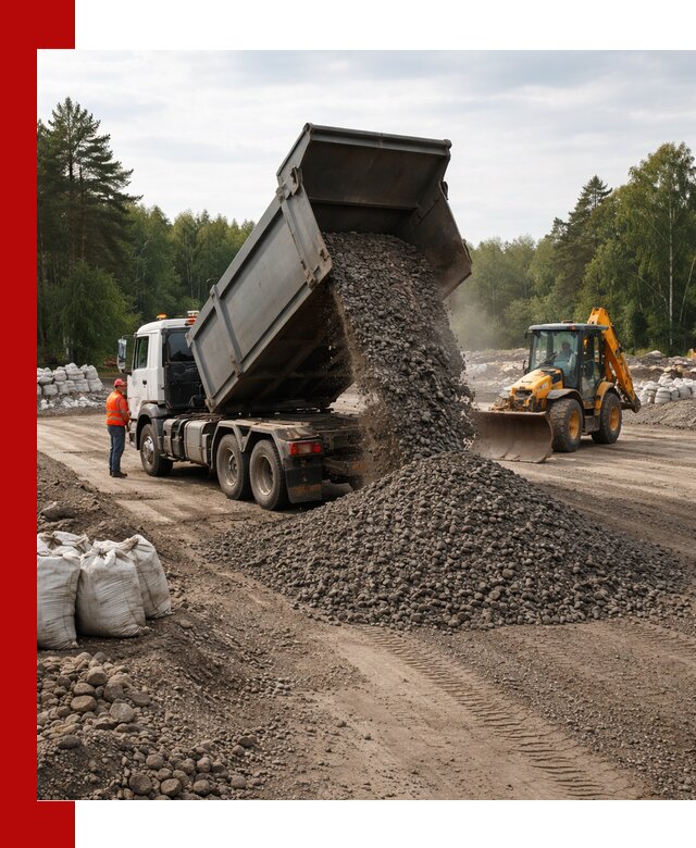 Доставка дробленого асфальта в Лесне для дорожных работ