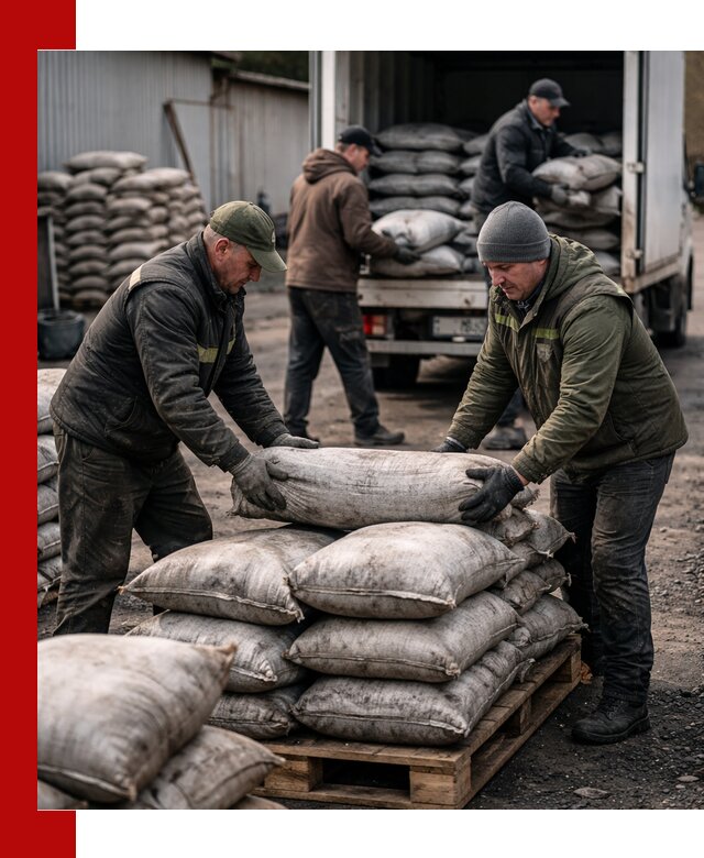 Доставка угля в мешках по выгодным ценам в Лесне