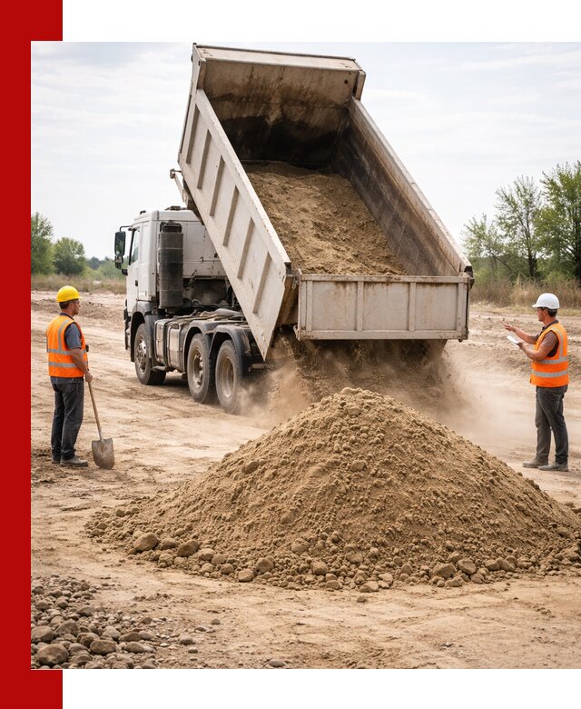 Доставка самосвалом 15 кубов в Лесне за город и по городу