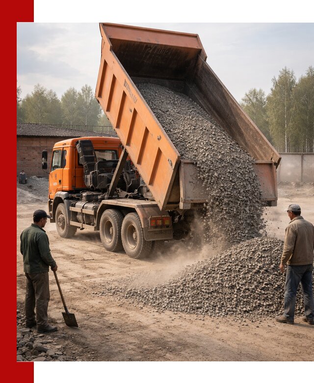 Доставка самосвалом 20 м3 в Лесне быстро и надежно