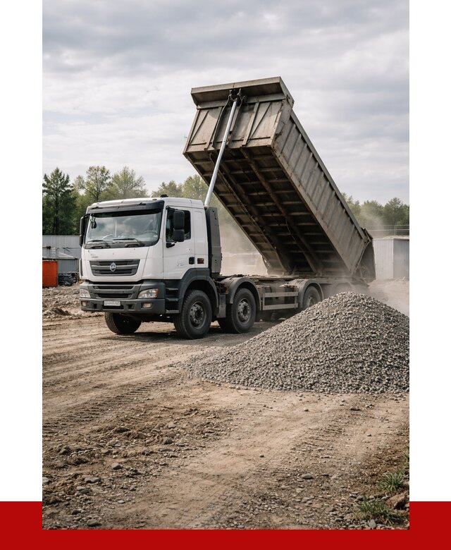 Доставка самосвалом 40 кубов в Лесне от 9356 р. | ПРОНЕРУДЛсн