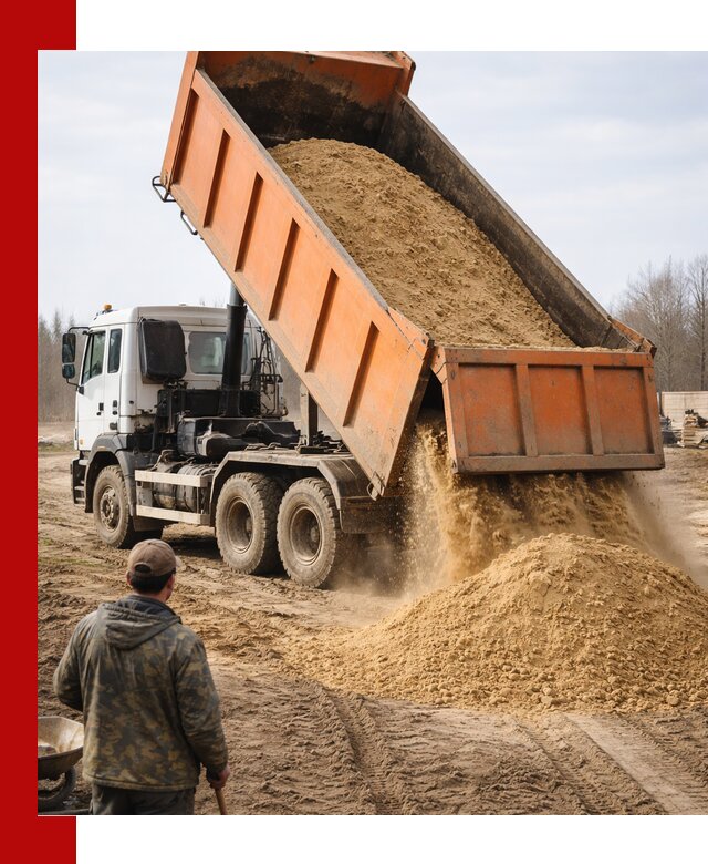 Аренда самосвала 20 тонн для перевозки грузов в Лесне