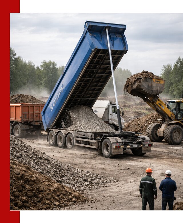 Аренда тонар 40 тонн в Лесне с доставкой материалов