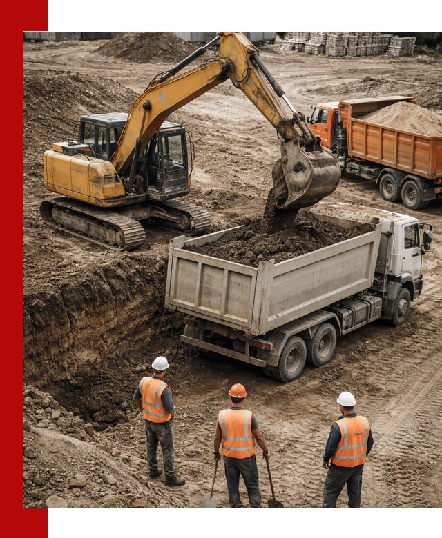 Разработка грунта для строительства и благоустройства в Лесне