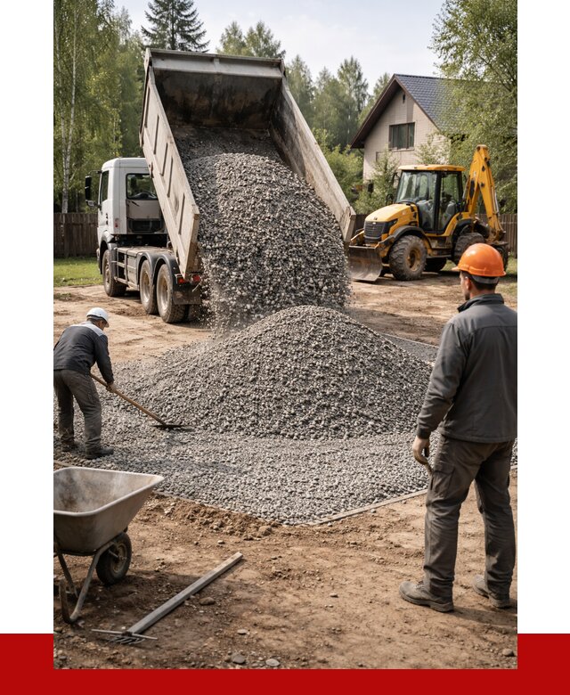 Отсыпка участка щебнем в Лесне от 6757 р. ПРОНЕРУДЛсн