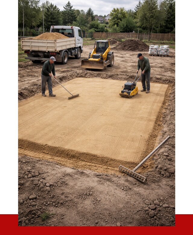 Устройство песчаной подушки в Лесне от 4678 р. ПРОНЕРУДЛсн