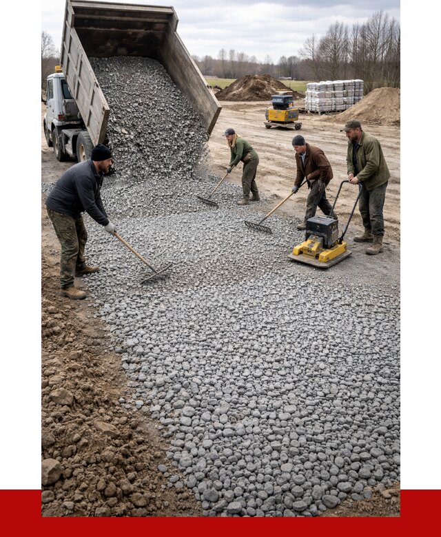 Устройство щебеночной подушки в Лесне от 4678 р. ПРОНЕРУДЛсн